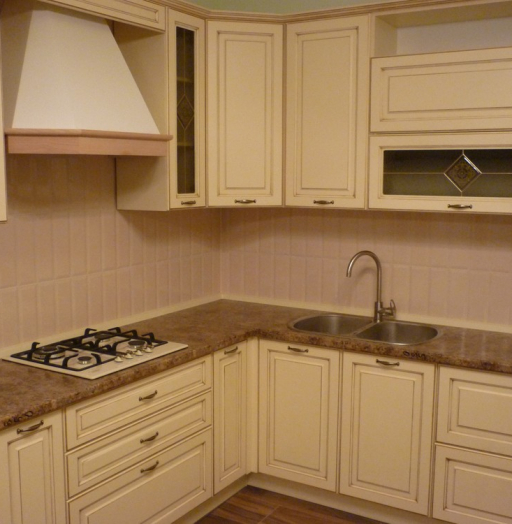 Белый кухонный гарнитур-Кухня из массива «Модель 242»-фото5